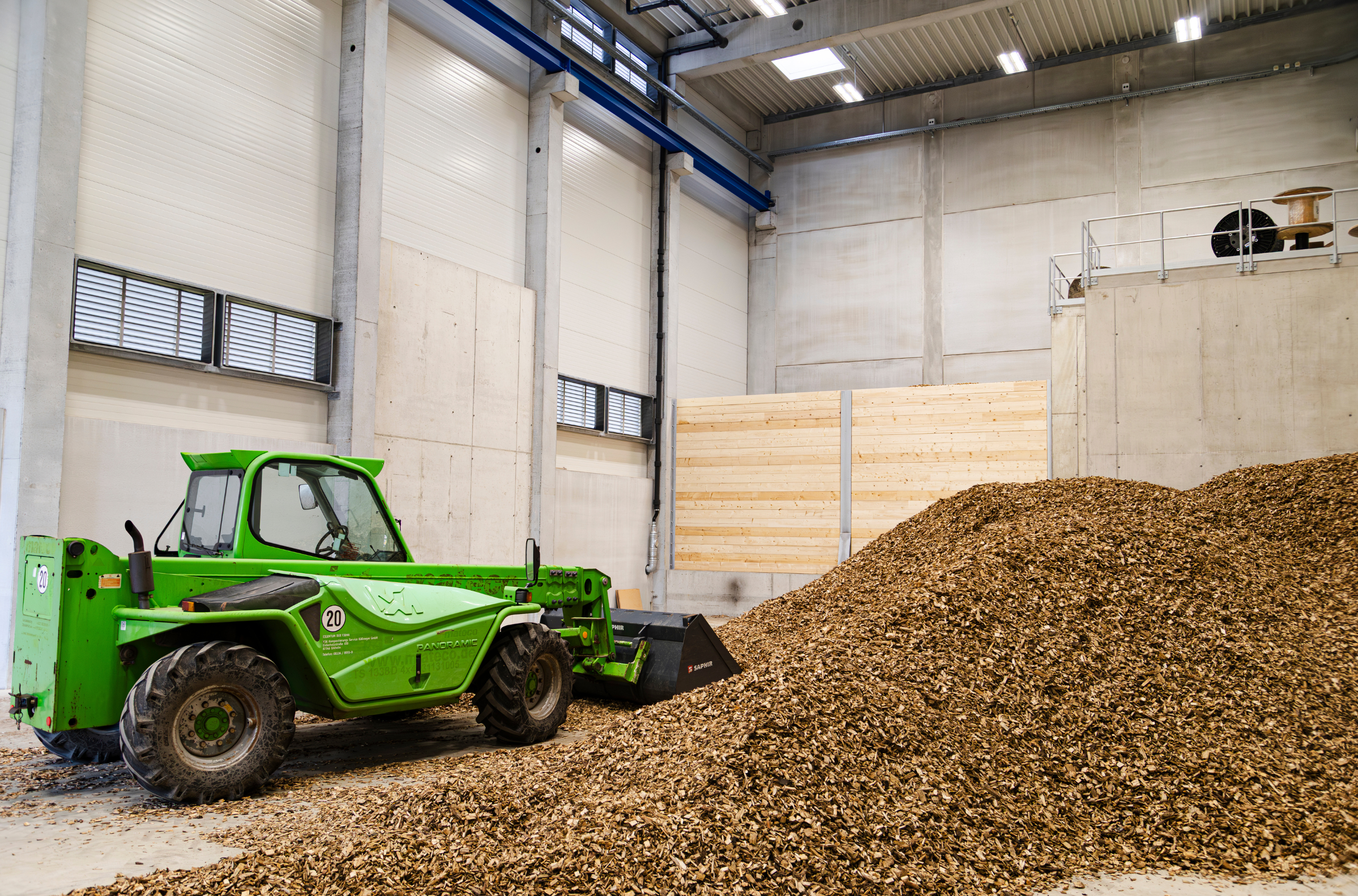 Heizwerk Memmingen-Benningen Hackschnitzellager